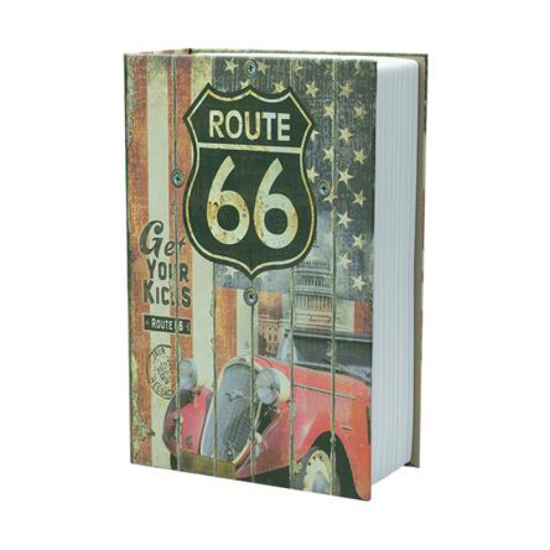 Só Tudo COFRE CAMUFLADO COMO LIVRO ROUTE 66