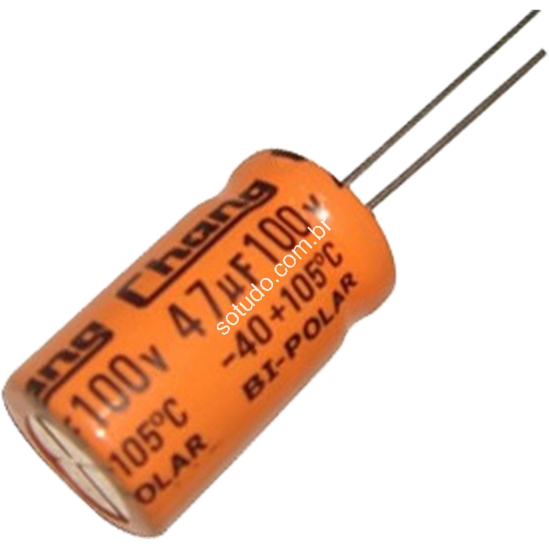 Só Tudo CAPACITOR BIPOLAR 47uF 100V