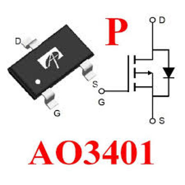 Só Tudo - TRANSISTOR AO3401 SMD